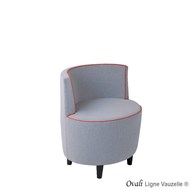 Chaise Lounge OVALI BAS PASSEPOIL Finition Passepoil