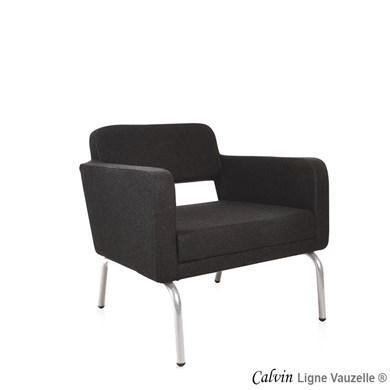 Fauteuil CALVIN Lounge Chromé