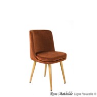 Chaise ROSE-MATHILDE Pieds Bois Conique