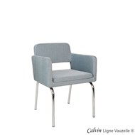 Fauteuil CALVIN Pieds Chromé