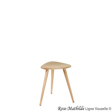 Tabouret ROSE-MATHILDE Assise Bois, ht 46.5cm