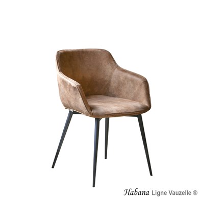 Fauteuil HABANA, Pied Acier Etrille Epoxy Noir, Avec ou Sans PP ?
