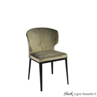 Chaise SHARK, Pieds en Acier Epoxy Noir