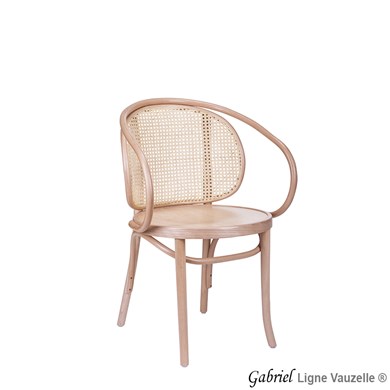 Fauteuil GABRIEL Assise Bois Cannage naturel