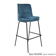 Tabouret ROSE-MATHILDE Métal Ht Assise  80 cm