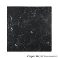 Plateau COMPACT BAKELITE MARBLE NOIR Chant Noir Mat Epaisseur 10 mm