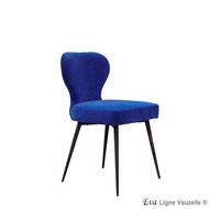 Chaise EVA Pieds Metal Etrille Epoxy Noir