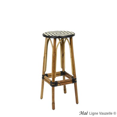 Tabouret GROCK_MAE, Rotin Naturel