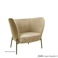 Fauteuil Lounge AMBRE, Pieds en Acier Epoxy Ral T1.