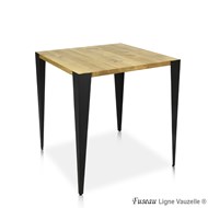 Piét.FUSEAU ht75cm, lot de 4 pieds (Pour Plateau Massif)