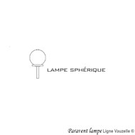 LAMPE SPHERE pour Paravent