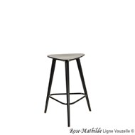 Tabouret ROSE-MATHILDE Assise Bois, ht 62cm