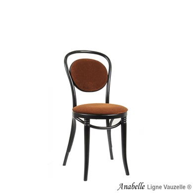 Chaise ANABELLE ROSE Assise Galette & Dos Garni