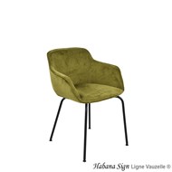 FauteuilHABANA SIGN, Pied Tube Métal époxy Ral T1, Avec ou Sans PP?