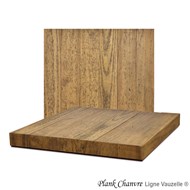 * Plateau PLANK CHANVRE Pin Massif Vieilli Brossé Ep. 3cm/6cm