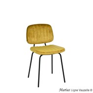 Chaise MARIUS, Pieds Métal  Epoxy Ral T1.