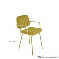 Fauteuil MARIUS, Pieds Métal  Epoxy Ral T1.