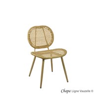 Chaise CHAPA, Tressage Imitation col. Paille.