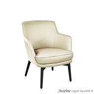 Fauteuil ANSELME, Ht.Ass.: 46cm, Pieds Bois Hêtre.