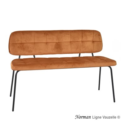 Banc NORMAN, sans Accoudoirs, Pieds Métal Epoxy Ral T1.