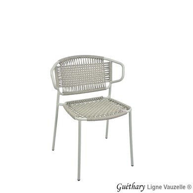 Chaise GUETHARY, Corde Gris Chiné.