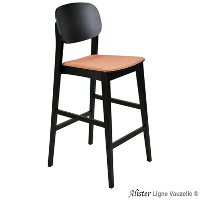 Tabouret ALISTER Assise Galette et Dos Bois