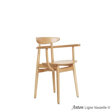 Fauteuil ANTON Assise Bois