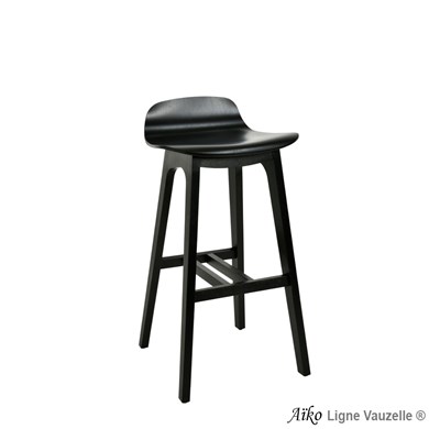 Tabouret AIKO Assise Bois Avec Repose-Pied Bois