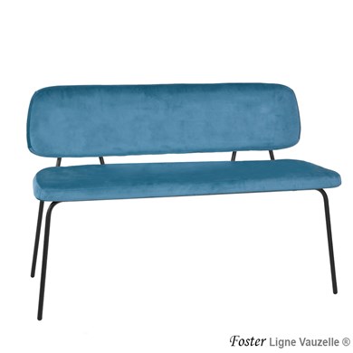 Banc FOSTER, sans Accoudoirs, Pieds Métal Epoxy Ral T1.