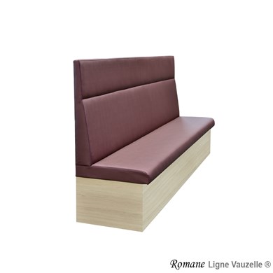 M/L Banquette Actua ROMANE H130cm Sur Socle Stratifié