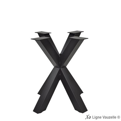 **RUPTURE** Piètement XO Ht.72cm, Structure acier Noir.