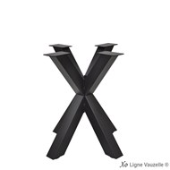**RUPTURE** Piètement XO Ht.72cm, Structure acier Noir.