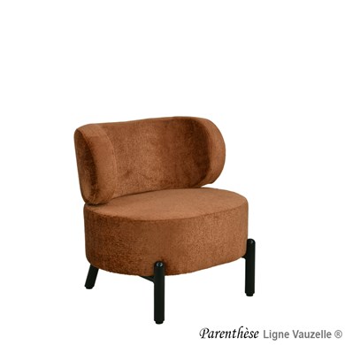 Fauteuil Lounge PARENTHESE Pied Métal