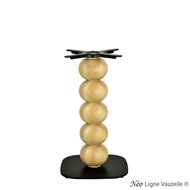 Piètement NEO sphères D18cm, socle Oko Noir, hauteur standard.