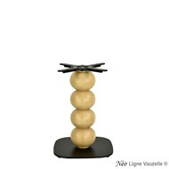Piètement NEO sphères D18cm, socle Oko Noir, pour table Lounge