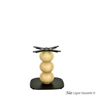 Piètement NEO sphères D18cm, socle Oko Noir, pour table basse.
