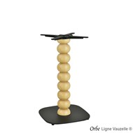 Piètement ORBE sphères D12cm, socle Oko Noir, hauteur standard