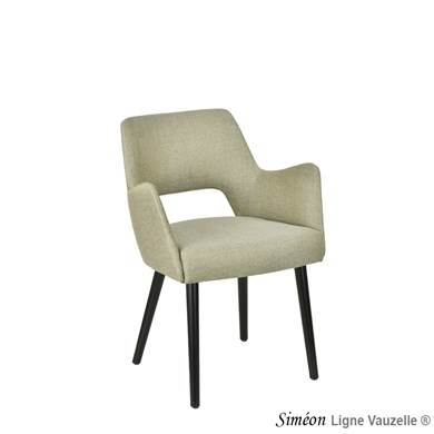 Fauteuil SIMEON, Pieds Bois