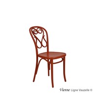 Chaise VIENNE Assise Bois, Laquée