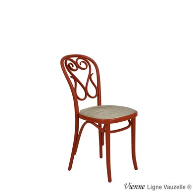 Chaise VIENNE Assise Galette, Laquée