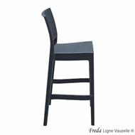 STOCK UNIQUEMENT - Tabouret FREDA Coloris Anthracite