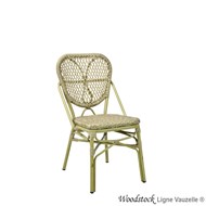 Chaise WOODSTOCK Alu, Tressage Naturel 2 tons
