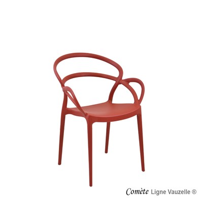 STOCK UNIQUEMENT - Fauteuil COMETE Coloris Rouge