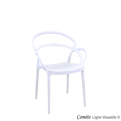 STOCK UNIQUEMENT - Fauteuil COMETE Coloris Blanc