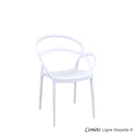 STOCK UNIQUEMENT - Fauteuil COMETE Coloris Blanc