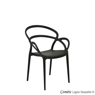 STOCK UNIQUEMENT - Fauteuil COMETE Coloris Noir