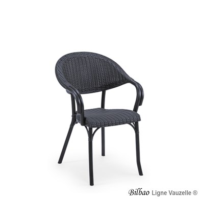 Chaise BISTROT Assise Galette Avec Contour Clous
