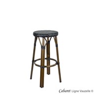 Tabouret CABARET Tressage Noir