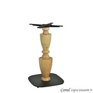 Piètement CORRAL, Socle Oko Noir, hauteur standard.