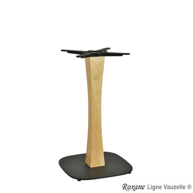 Piètement ROXANE, Socle Oko Noir, hauteur standard.